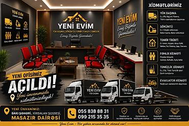 damir qapı: “Yeni Evim” – Yükdaşıma və Köçürmə Xidməti Xidmət sahələri: - Ev — 2