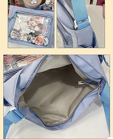военные мешки: Сумка-мессенджер ita bag с прозрачным карманом для значков и декора — 4