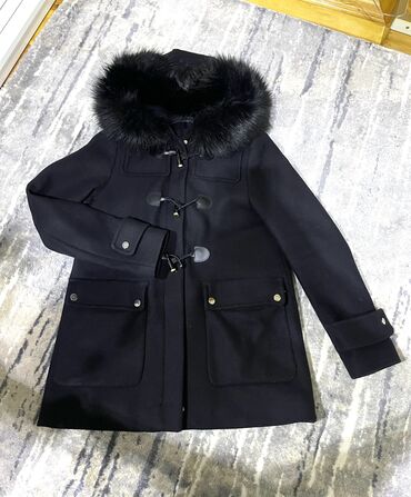qadin geyim: Пальто Zara, M (EU 38), цвет - Черный