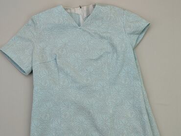 błękitna sukienki midi: Sukienka, S, stan - Dobry