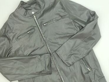 kurtki zimowe c a: Women`s leather jacket, size XL (EU 42)