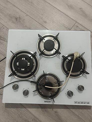 варочные газовые плиты: Встраиваемая газовая варочная панель Ginzzu - 4 конфорки разной — 1