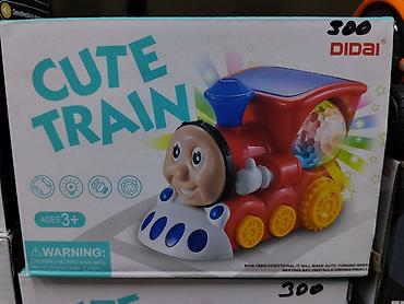 Игрушки: Игрушка «Cute Train» DIDAI для детей 3+ - Яркий музыкальный паровозик — 1