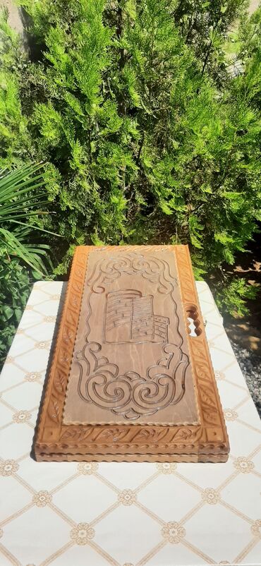 Nərdlər: Taxta nəqşli nərd taxtası - Material: taxta və qoz agaci (əl oyma -da lalafo.az — 9 Nərdlər: Taxta nəqşli nərd taxtası - Material: taxta və qoz agaci (əl oyma — 9