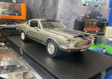 Avtomobil modelləri: Коллекционная модель SHELBY MUSTANG GT500KR silver 1968 Road — 8