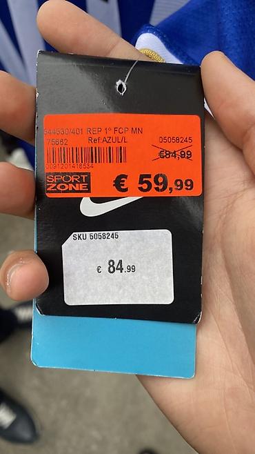 kişi geyimi: Futbolka, Nike, L, rəng - Mavi — 3
