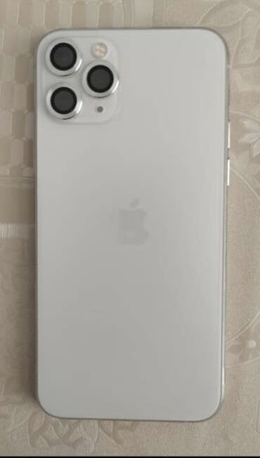 iphone 1e: IPhone 11 Pro, Б/у, 64 ГБ, Белый, Зарядное устройство, Защитное стекло, Кабель, 89 %