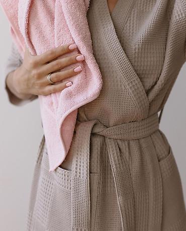 5 4: Халат, Вафельное полотно, 6XL, 2XL, XS — 8