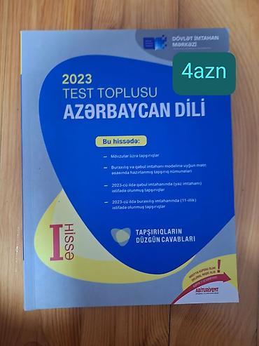 Testlər: Satılır Kitablar qiymetler üstündədir.Real aliciya endirim olacaq — 2