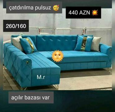 1 kub taxta nece kvadrat metrdir: Künc divan, Yeni, Açılan, Bazalı