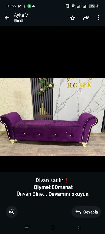 Mətbəx mebeli: Divan