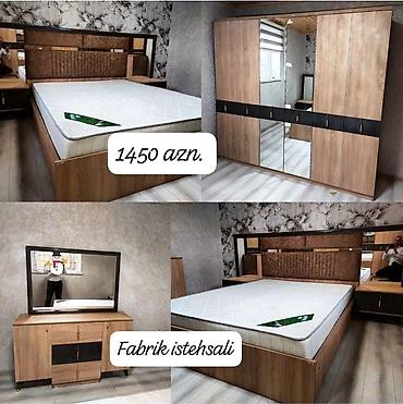 Yataq otağı dəsti – Fabrik istehsalı. Komplekt: - Geniş ikinəfərlik
