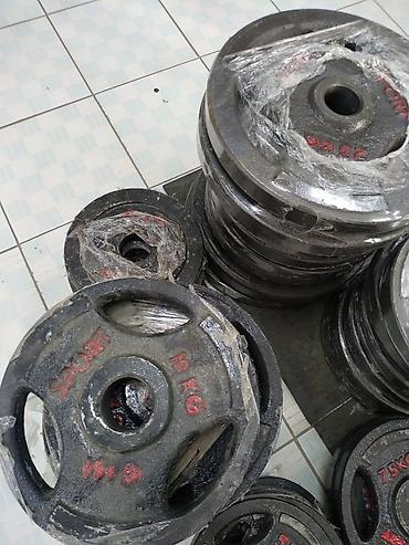 Гантели: Блины для штанги блина диска штанга штанги Бишкек Кыргызстан Доставка — 4