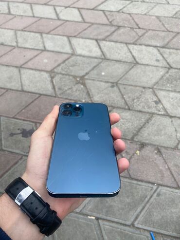 soyuducu islenmis satilir: IPhone 12 Pro Max, 256 GB, Pacific Blue, Face ID
