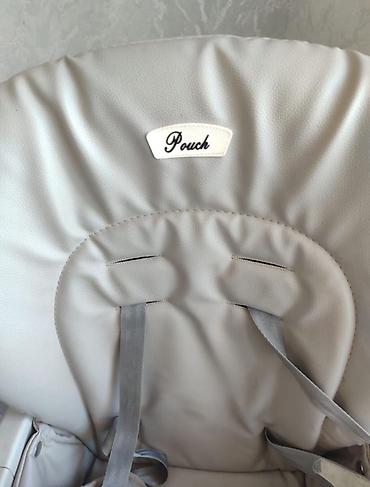 Yemək masaları, oturacaqları: Pouch uşaq yemək stulu - Brend/model: Pouch - Rəng: açıq boz/bej — 4