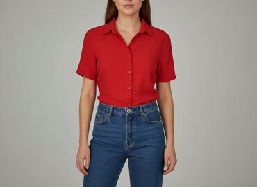 marcelo burlon t shirty red: Сорочка жіноча, розмір M