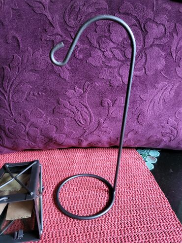 Ostali kućni dekor: Svecnjak nov fenjer. metal,staklo. Nemacki. Stalak — 13