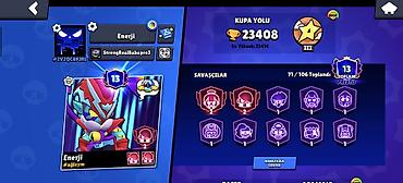 Brawl Stars hesabı – Enerji (profil etiketi ekranda görünür) - Kupa