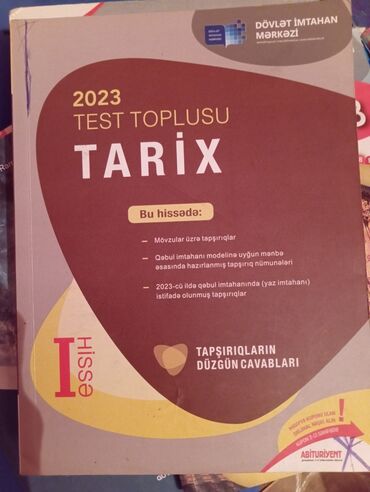 математика сборник тестов 2023 pdf 2 часть: Məhsul: “2023 Test Toplusu – Tarix” (I hissə), DİM nəşri