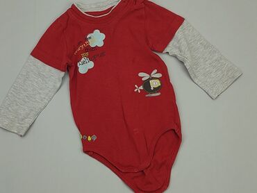 czerwone body niemowlęce: Body, 9-12 m, 
stan - Dobry
