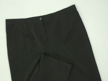 ocieplane legginsy z wysokim stanem: Spodnie materiałowe damskie, rozmiar 4XL