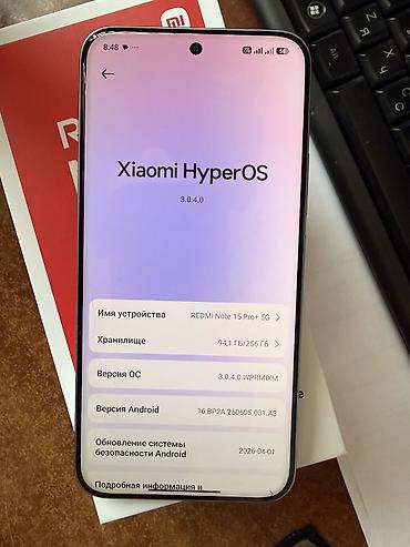iphone 17 pro: Redmi, Redmi Note 15 Pro Plus, Б/у, 256 ГБ, цвет - Голубой, 1 SIM, 2 SIM, eSIM — 3