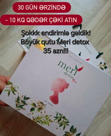 Arıqlamaq üçün vasitələr: Meri Detox Tea, çəki atmağa kömək edən təbii tərkibli bir çaydır. Bu