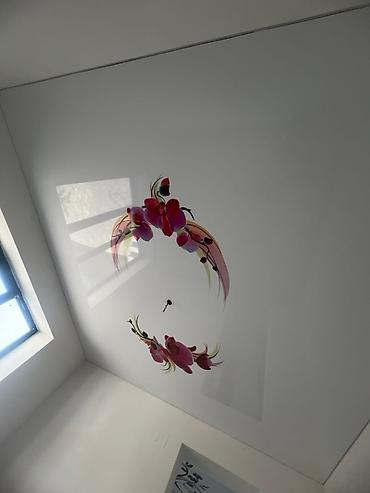 Натяжной потолок: Натяжной потолок Глянцевое Гарантия, Бесплатная консультация, Бесплатный замер — 5