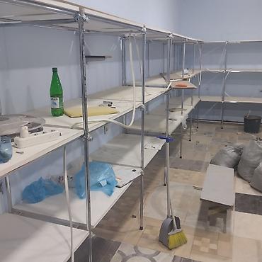 ref: Paslanmayan demirden yığma rəf sistemi - Material: parlaq paslanmayan — 4