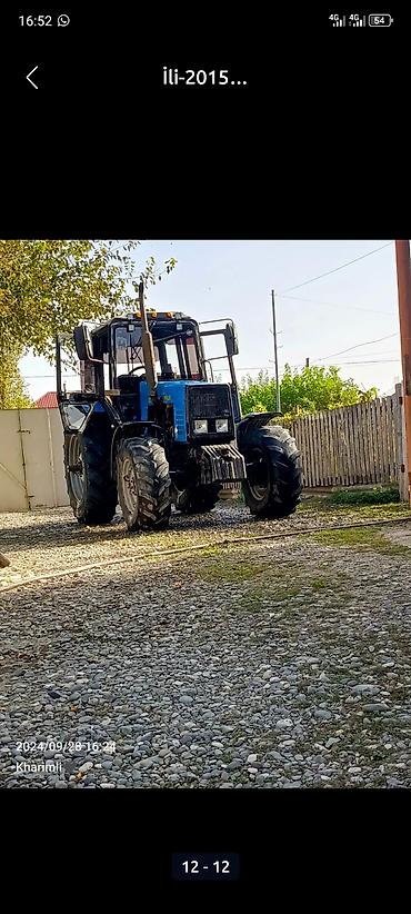 Traktorlar: Belarus MTZ 1221.2 traktor - Güclü dizel mühərrik, ön və arxa — 9