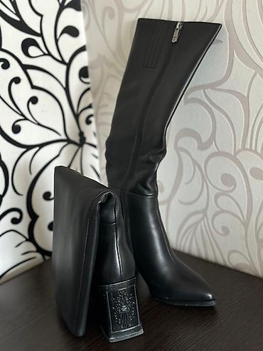 Сапоги: Сапоги, 36, Malien, Новый, цвет - Черный, Самовывоз — 6