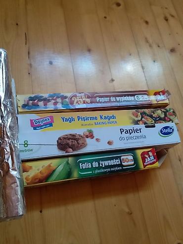 peç: Mətbəx üçün paket: folqa, bişirmə kağızı və qida plyonkası dəsti 7 — 1