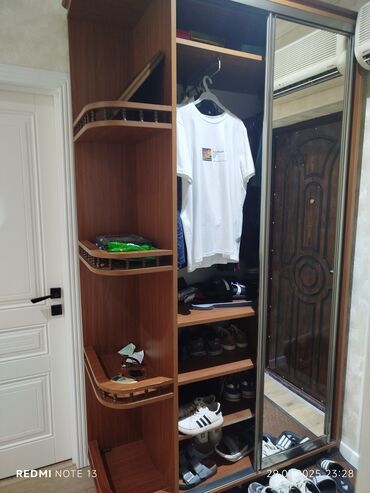 hamam ucun asma tavan: Б/у, Купе, 2 двери Прямой шкаф, Шкаф в прихожей