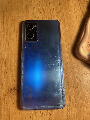 ayfon 14 sade: Realme 9i, 128 GB, rəng - Göy, Qırıq, Barmaq izi, İki sim kartlı — 1