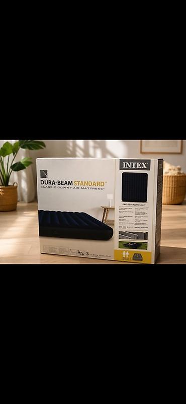 насос надувной: Надувной матрас Intex - Размер: двуспальный - Высота: 25 см - — 2