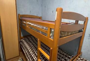 Двухъярусная деревянная кровать - Классическая двухъярусная, с at lalafo.kg Двухъярусная деревянная кровать - Классическая двухъярусная, с