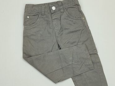 spodnie z wysokim stanem szerokie: Material trousers, 2-3 years, 98, condition - Good