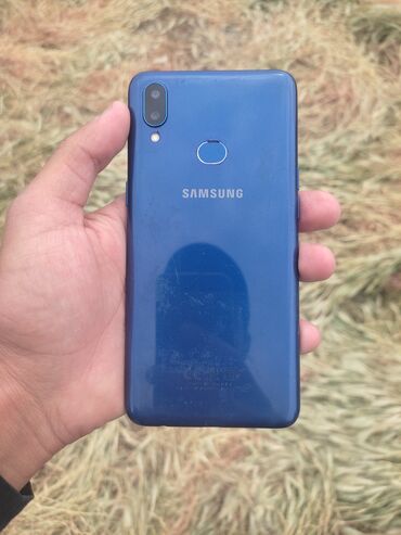 телефон fly андроид 4 2: Samsung A10s, 32 ГБ, цвет - Синий, Отпечаток пальца, Две SIM карты