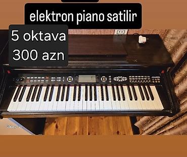 акустика: Elektron piano satılır. - 5 oktavalı klaviatura - Rəqəmsal ekran — 1