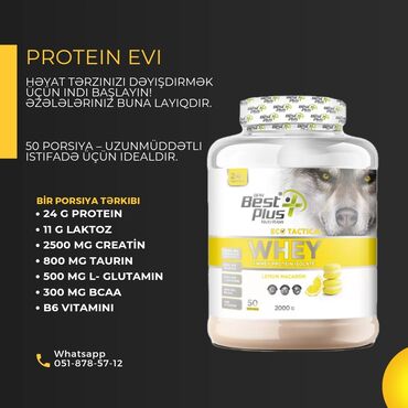 su eynəyi: Protein Çəki: 1501 - 2000 g, Yeni