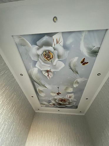 Натяжной потолок: Натяжной потолок Глянцевое, Матовое, 3D потолки Гарантия, Бесплатная консультация, Бесплатный замер — 8