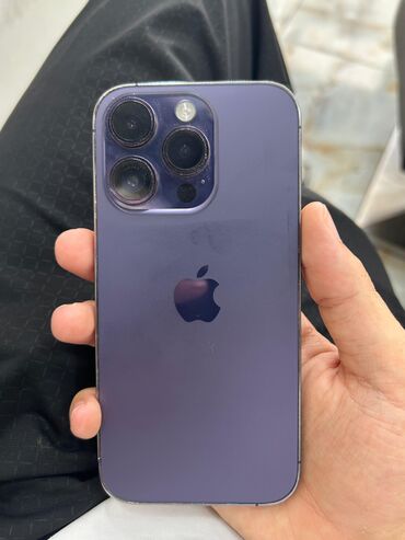 ayfonun qiymeti: IPhone 14 Pro, 256 GB, Deep Purple, Face ID