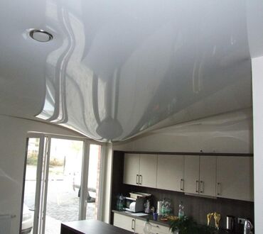 Натяжной потолок: Натяжной потолок Глянцевое Монтаж