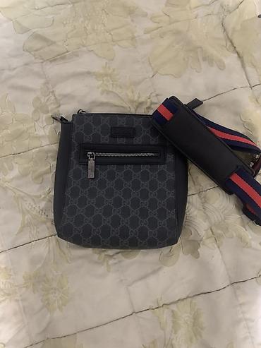 Классические сумки: Классическая сумка, Gucci, Италия, Материал: Комбинированный материал, Регулируемый ремень, Унисекс, Б/у — 1