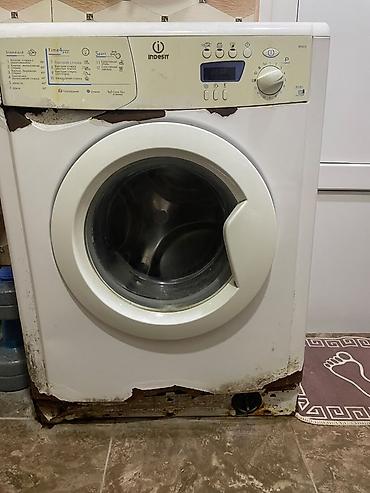 Məişət texnikası: Indesit ön yükləməli paltaryuyan maşın İşlək vəziyyətdə - — 3