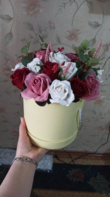 цветки домашние: Мыльные букеты с долгим сроком хранения! Приятно пахнут! Красиво!