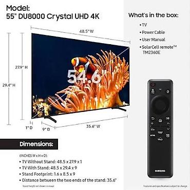 adapt: Samsung 55DU8000 Televizor 55 düymlük (təqr. 140 sm) Samsung 55DU8000 — 2