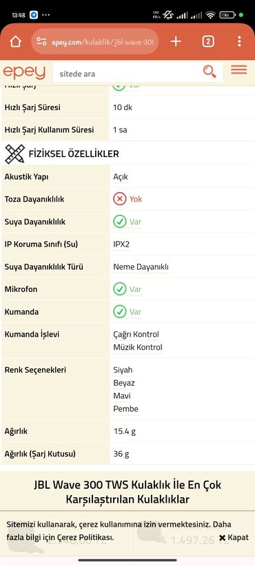 tws f9 gb 01: JBL FLEX 300 TWS Simsiz Qulagcigi Super Vaziyyetdedi Heç bir Problemi