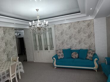 2х комнатная квартира в бишкеке в Кыргызстан | Долгосрочная аренда квартир: 3 комнаты, С мебелью полностью