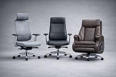 Офисные кресла: Офисное кресло, Новый, С колесиками, цвет - Черный, Экокожа, Платная доставка — 4